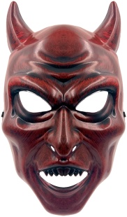 Карнавальная маска, Дьявол, Красный, 17*29*8 см, 1 шт. 