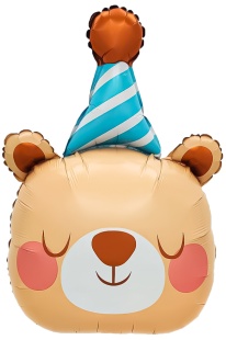 Шар (30''/76 см) Фигура, Мишка в колпачке, 1 шт. в уп.