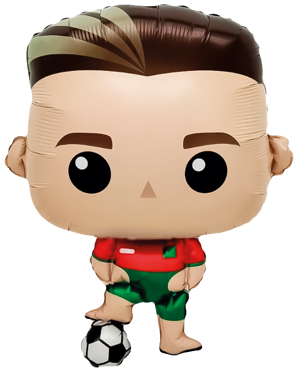 Шар (27''/69 см) Фигура, Футболист, 1 шт.