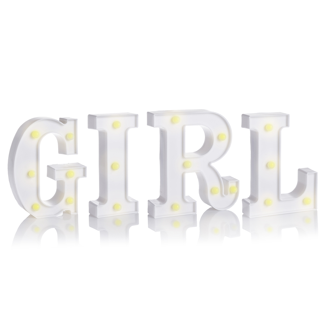 Набор световых фигур GIRL, 16 см. Белый, 1 шт.