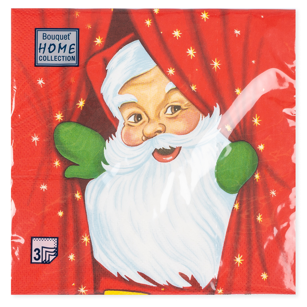 Сервировочные салфетки, Новогоднее представление, 33*33 см, 20 шт.