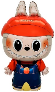 Шар (31''/79 см) Фигура, Плюшевый эльф в комбинезоне, 1 шт.