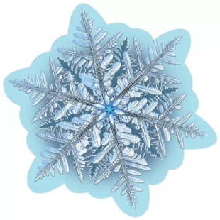 Украшение на скотче Снежинка, Хрустальные грани, 14,6*14,6 см, 10 шт.