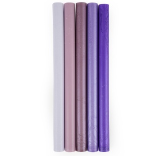 Набор стержней для сургучной печати 0,7*9,8 см. Сиреневый микс, 5 шт.