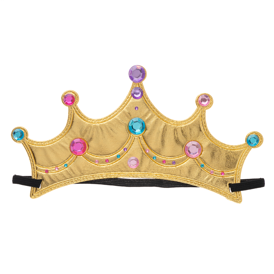 Корона тканевая, Принцесса, Укрась ее сама, Золото, 1 шт. 