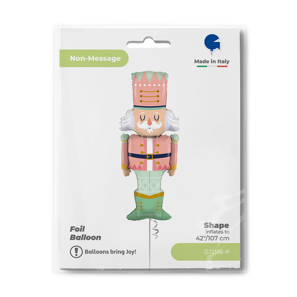 Шар (42''/107 см) Фигура, Щелкунчик, Розовый, 1 шт. в уп.