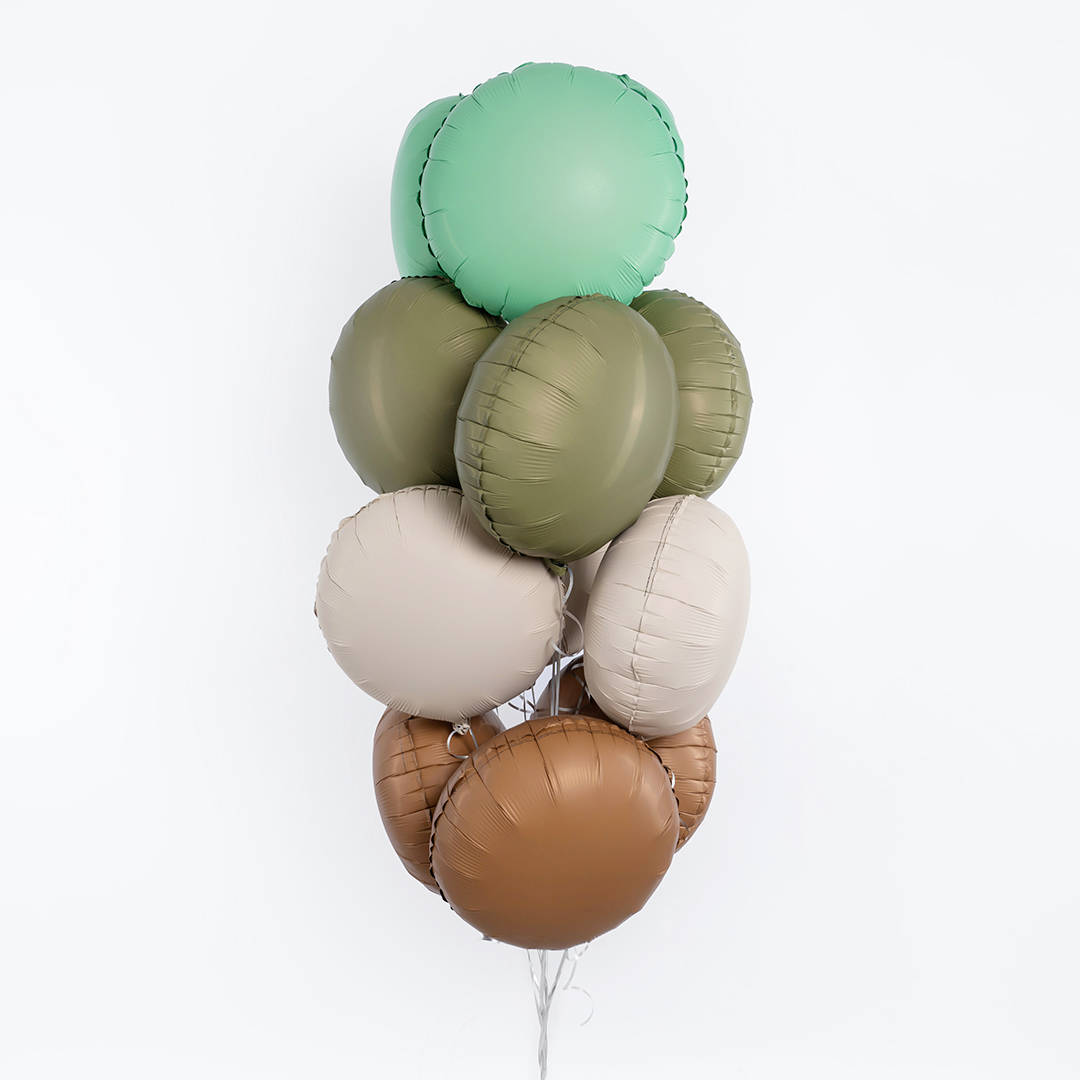 Шар (18''/46 см) Круг, Кремовый Латте, Матовый, 1 шт.