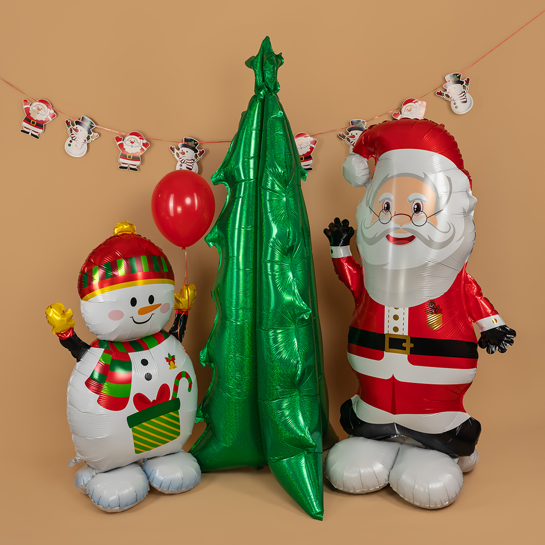 Шар (61''/155 см) Фигура 3D, Снеговик, 1 шт. в уп.