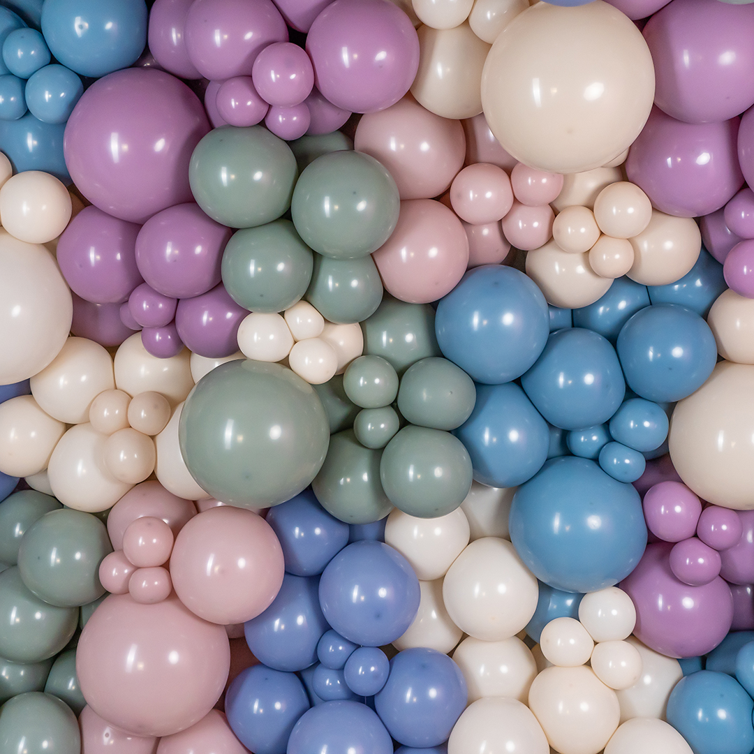 Шар (18''/46 см), Белый песок, пастель ретро, 10 шт.