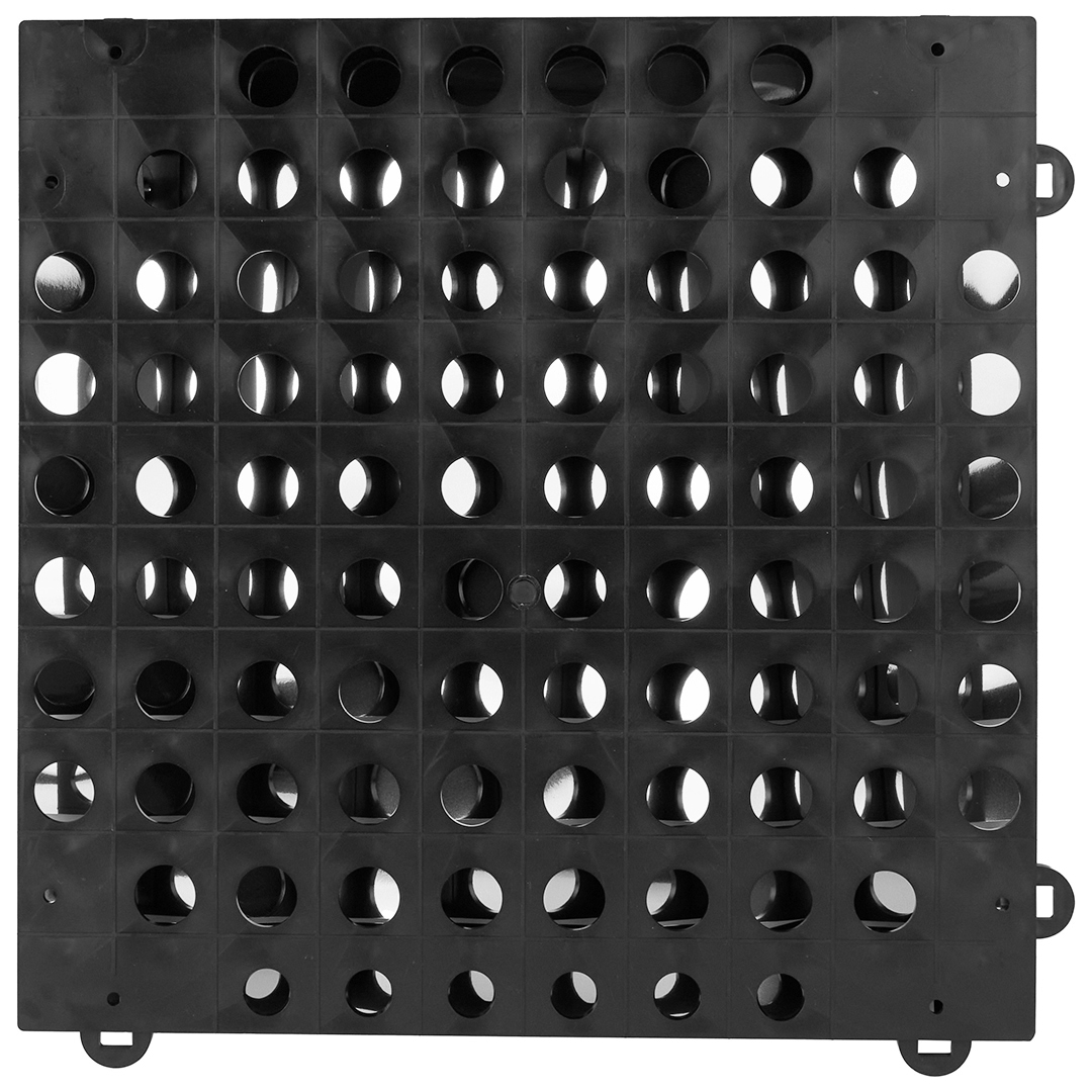 Декоративная панель Пайетки, 30*30 см. Черный, Металлик, 1 шт.