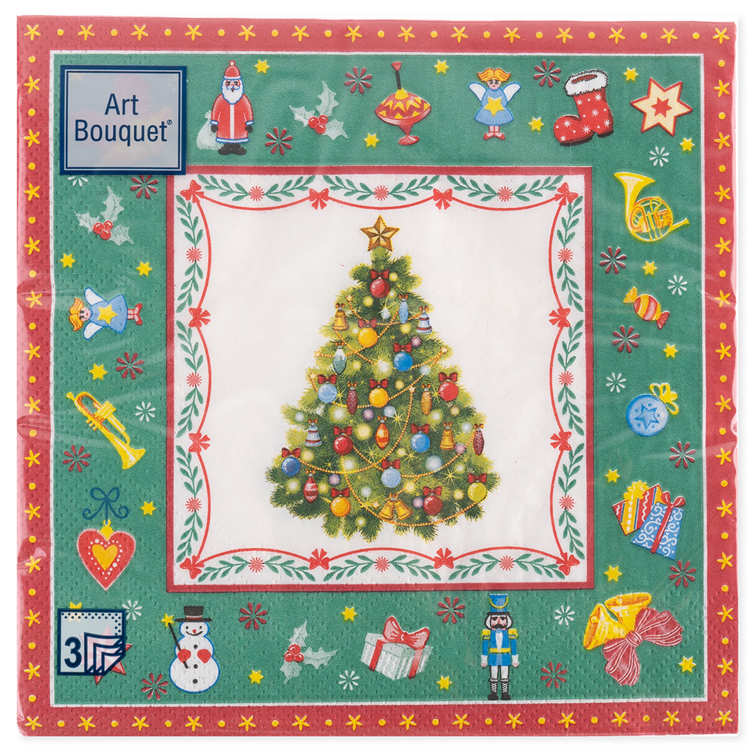 Сервировочные салфетки, Новогодняя сказка, 33*33 см, 20 шт.