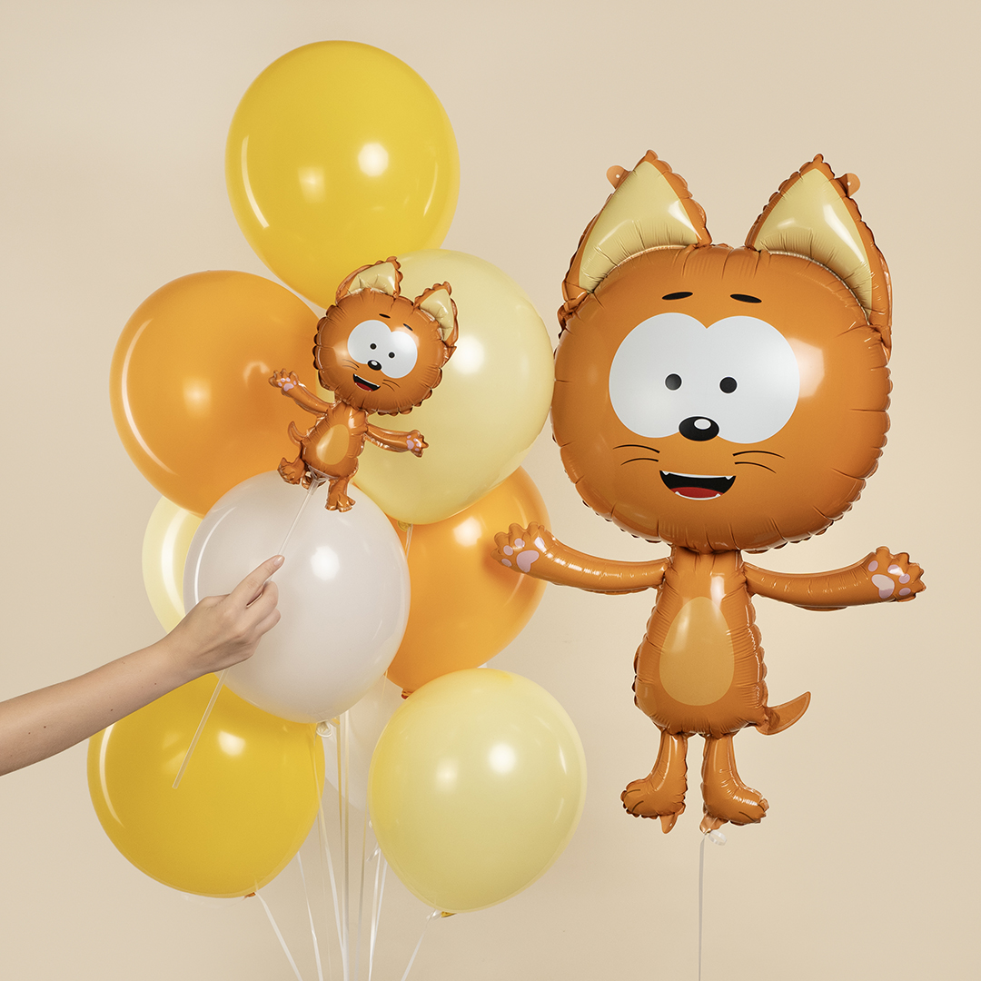 Шар (41''/104 см) Фигура, Котенок Котэ, 1 шт. в уп.