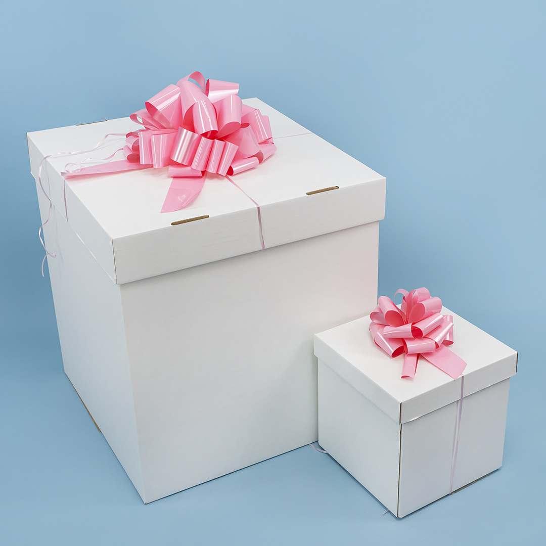 Бант Шар, Розовый, Лаковый, 36 см, 1 шт. в упак. 