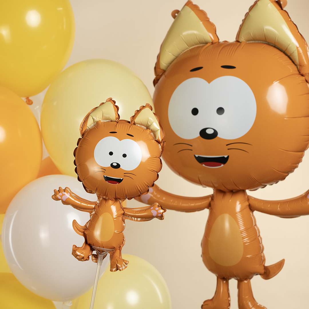 Шар (41''/104 см) Фигура, Котенок Котэ, 1 шт. в уп.