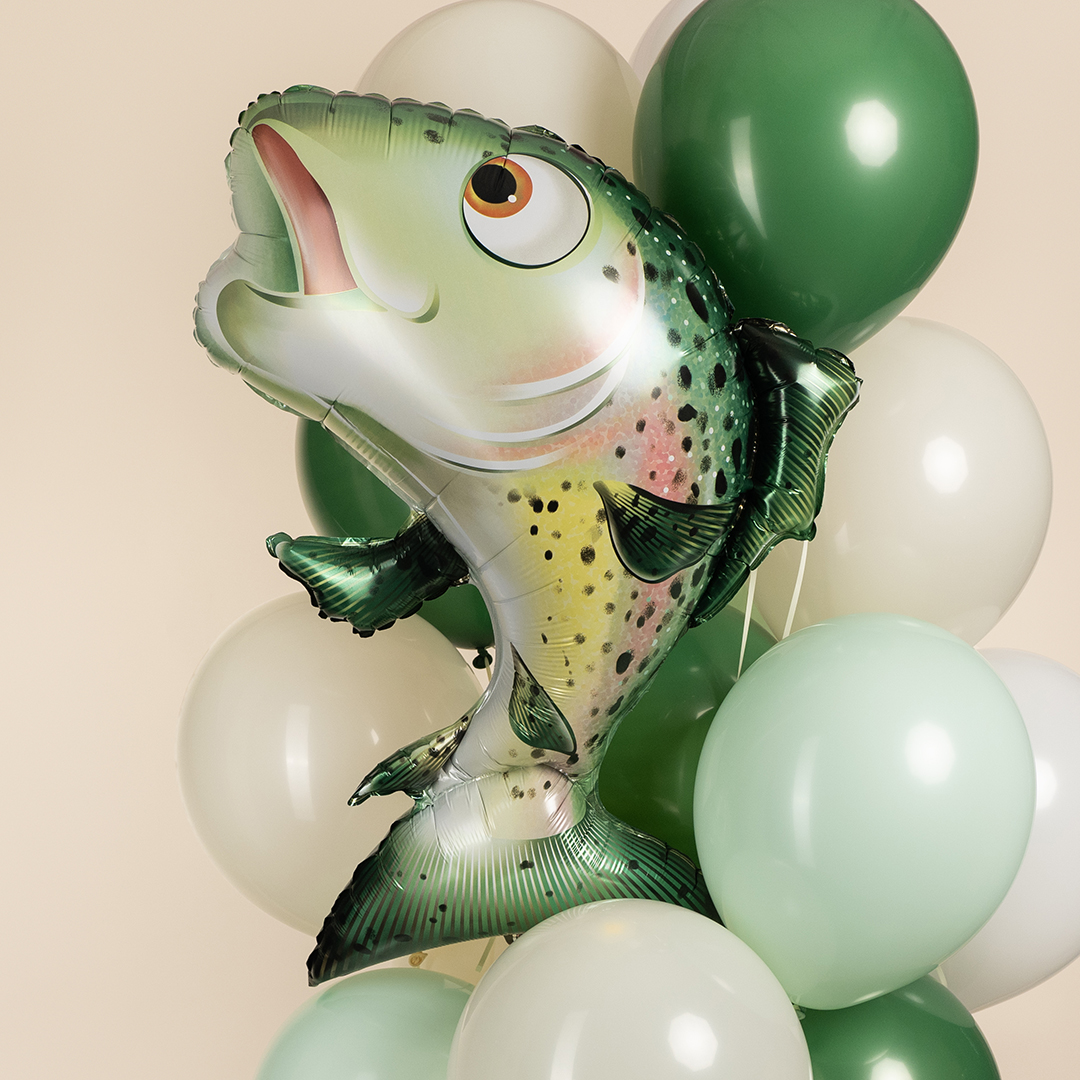 Шар (35''/89 см) Фигура, Рыба Лосось, 1 шт. в уп.