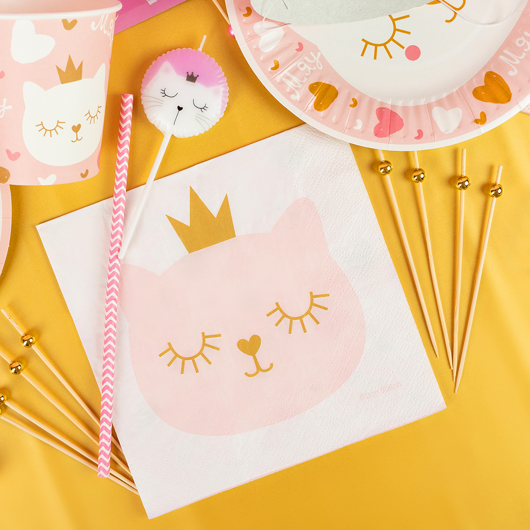 Пики Топперы, с бусинами, Розовое Золото, 12 см, 50 шт.