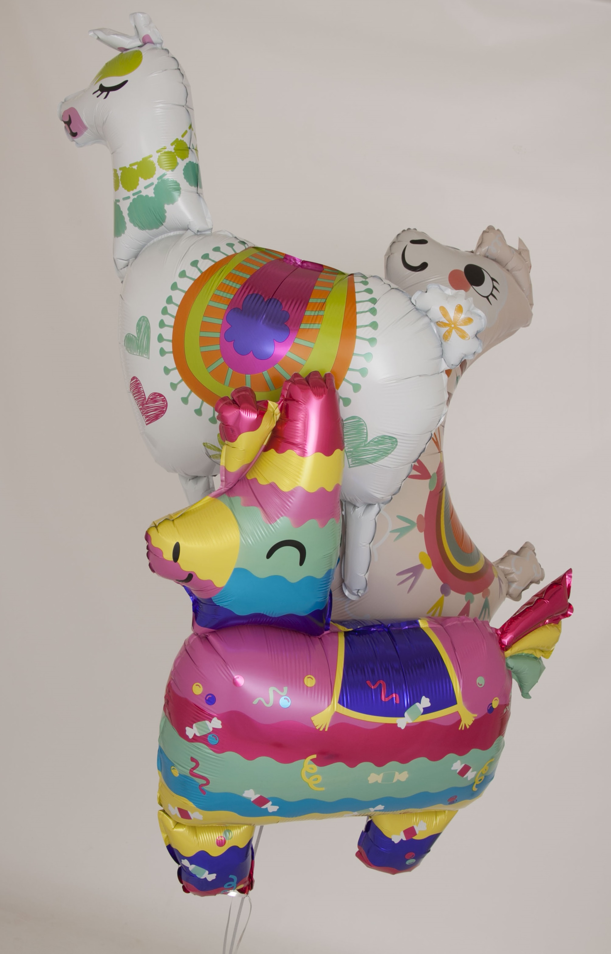 Шар (36''/91 см) Фигура, Лама Альпака, Белый, 1 шт.