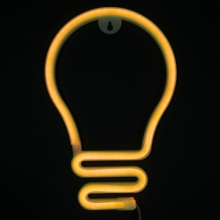 Световая фигура Лампочка, 16,5*25,5 см. Теплый белый, 1 шт.