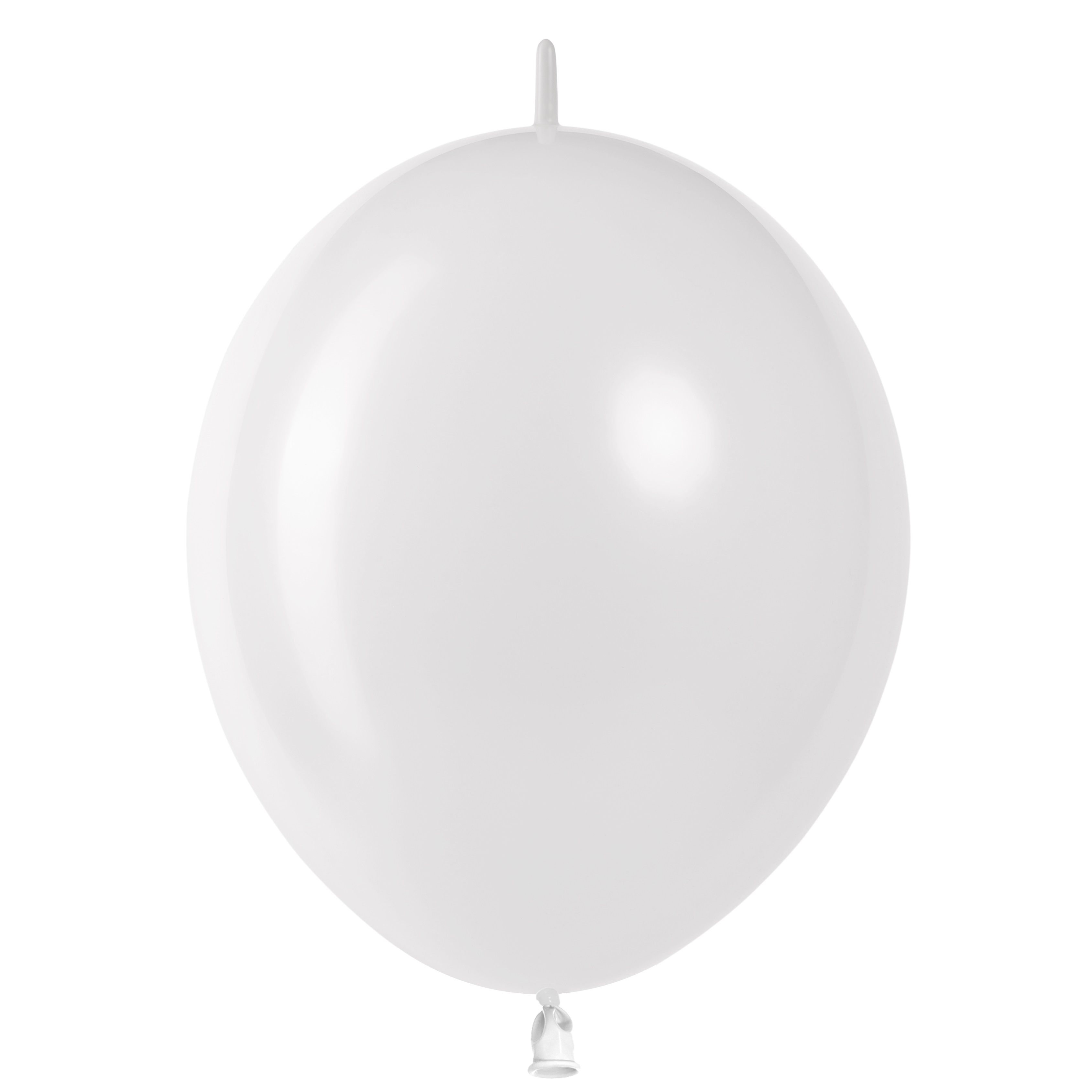 Шар (12''/30 см) Линколун, Белый, пастель, 50 шт.