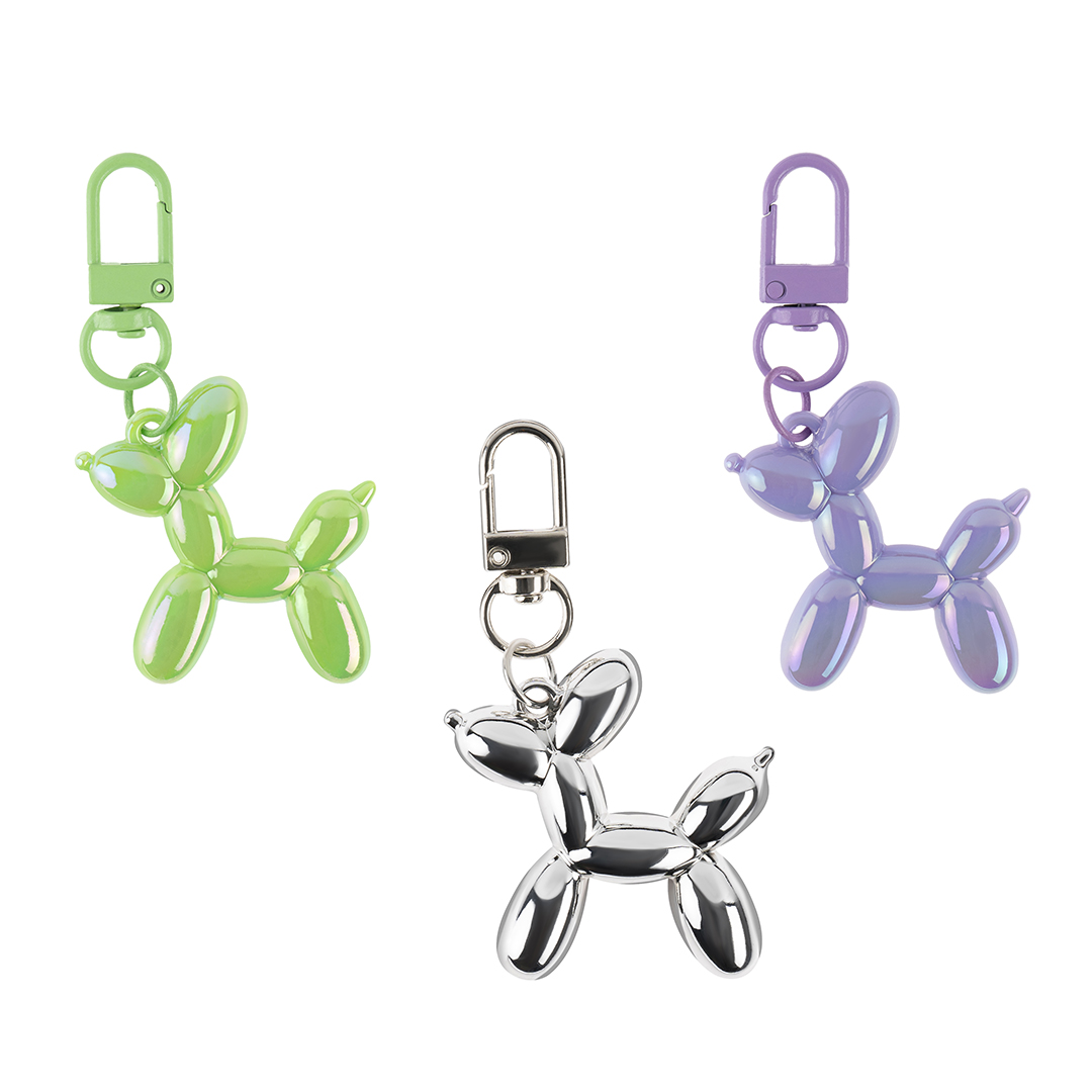 Брелок, Собачка ШДМ, Зеленый, Перламутр, 4,5 см, 1 шт. 