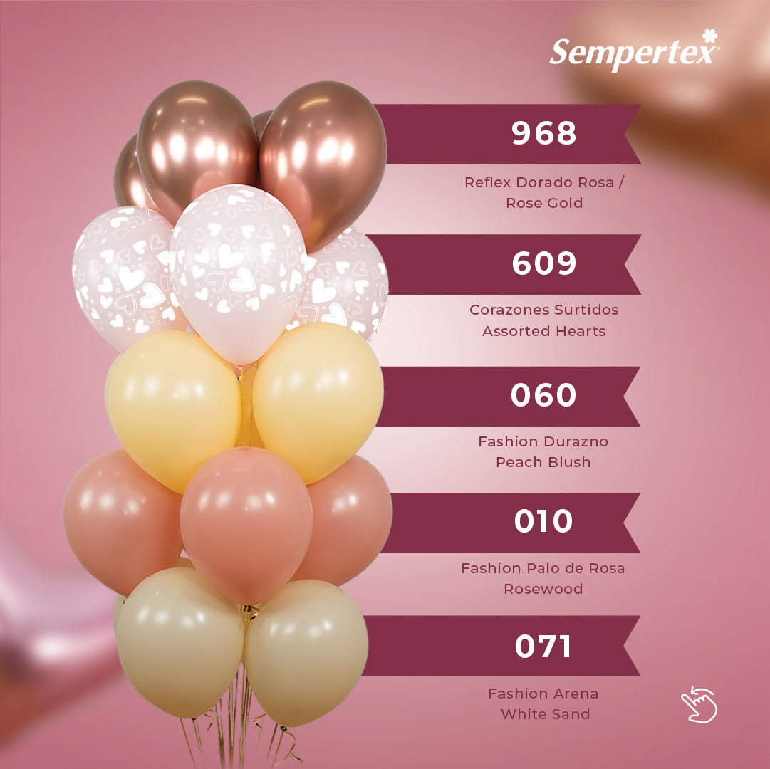 Шар (12''/30 см), Персиковый (060), пастель, 12 шт.