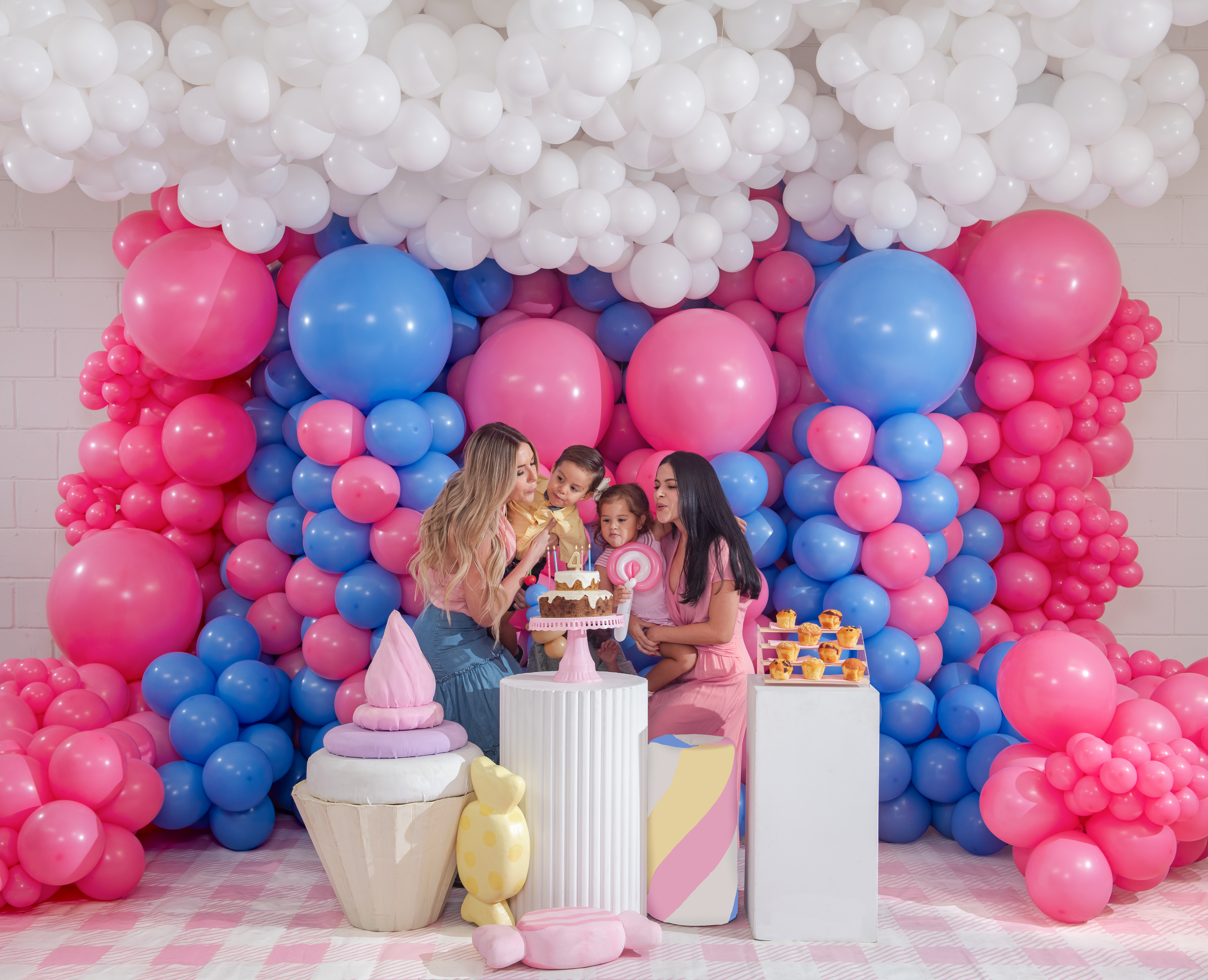 Шар (36''/91 см), Розовая роза (011), пастель, 2 шт.