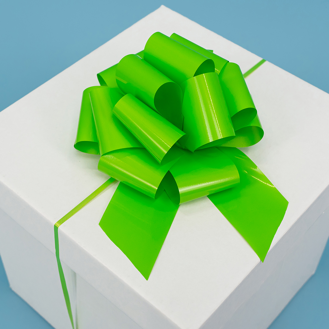 Бант Шар, Салатовый, Лаковый, 21 см, 1 шт. в упак. 