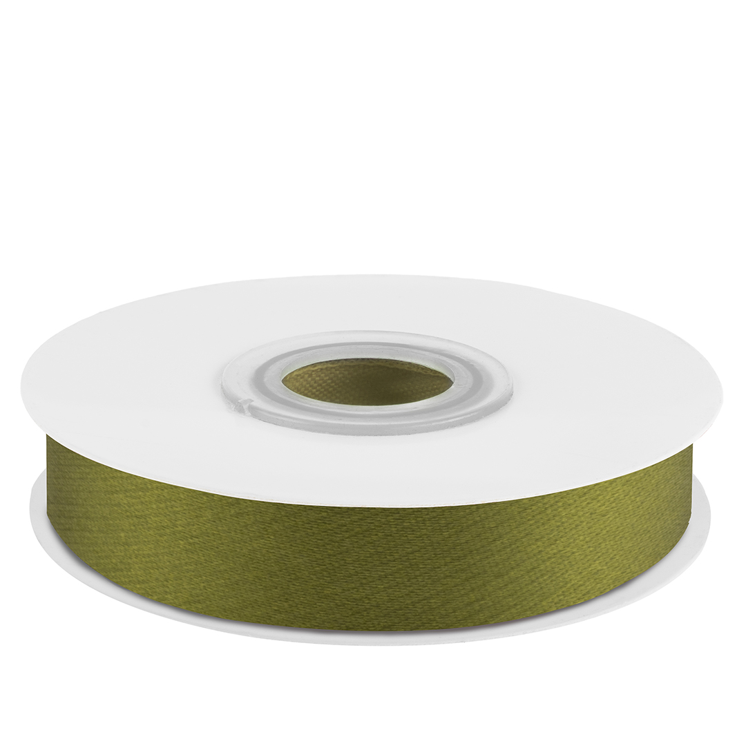 Лента атласная (1,2 см*22,85 м) Травяной, 1 шт.