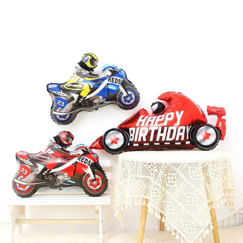 Шар (31''/79 см) Фигура, Мотоцикл, Красный, 1 шт.