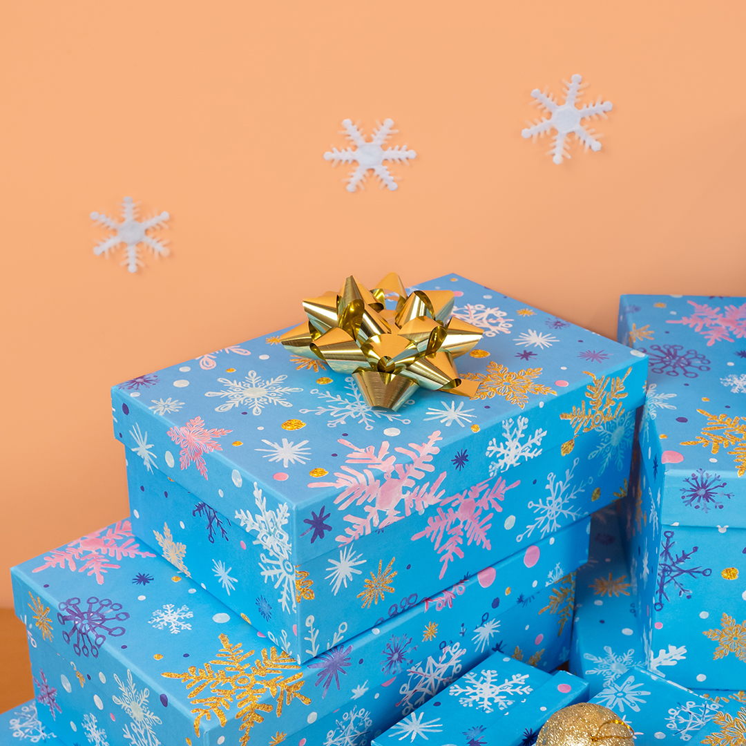 Декоративное украшение Снежинки, 4 см, Белый, 20 шт.