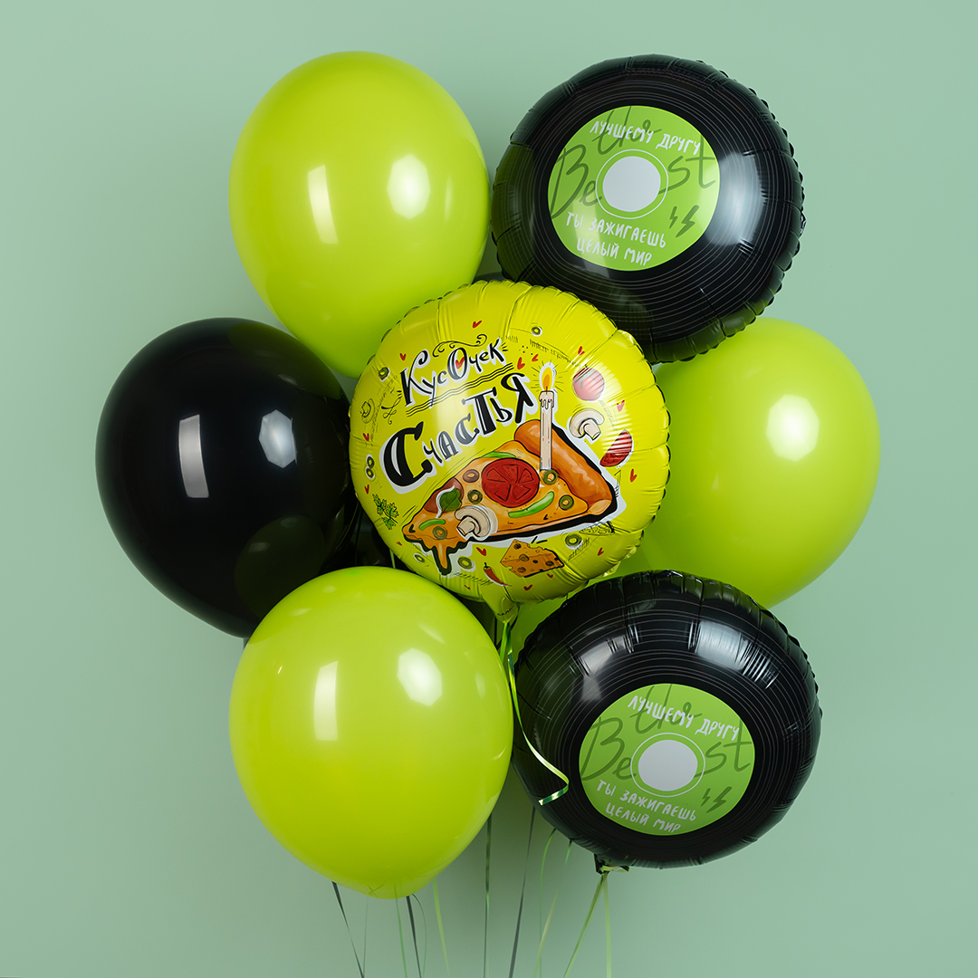 Шар (12''/30 см), Лайм, пастель, 100 шт.