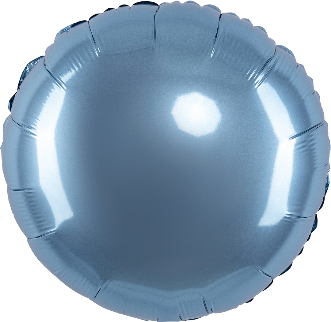 Шар (18''/46 см) Круг, Стальной синий, Сатин, 1 шт.