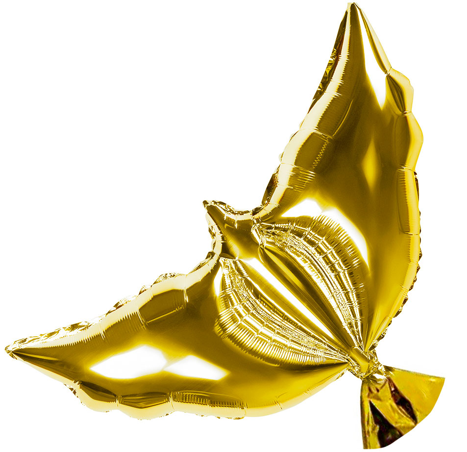Шар (41''/104 см) Фигура, Голубь, Золото, 1 шт. в уп.