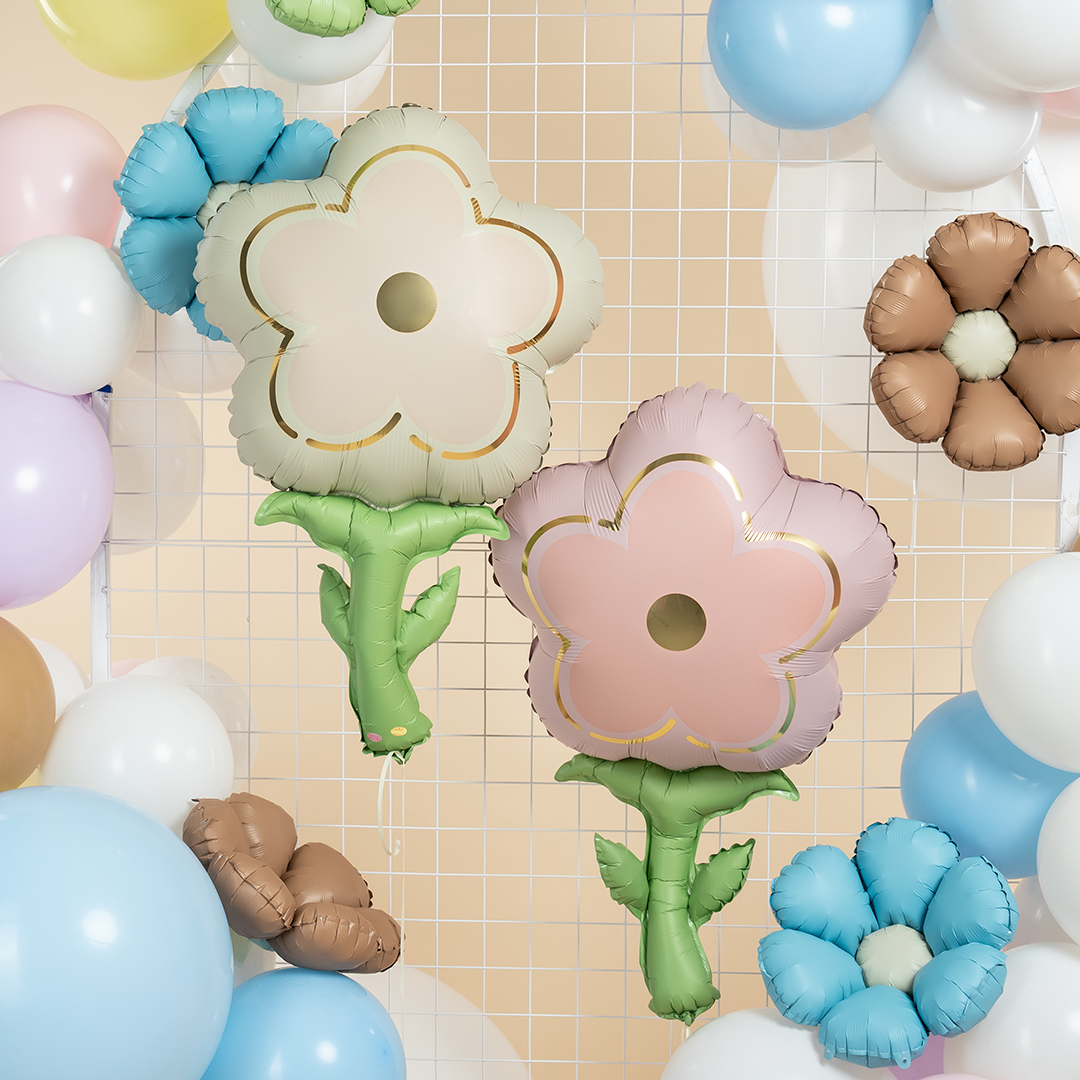 Шар (33''/84 см) Цветок, Розовый, 1 шт.