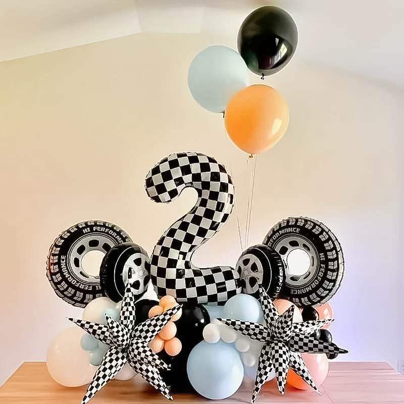 Шар (29''/74 см) Фигура, Гоночное колесо, 1 шт. в уп.