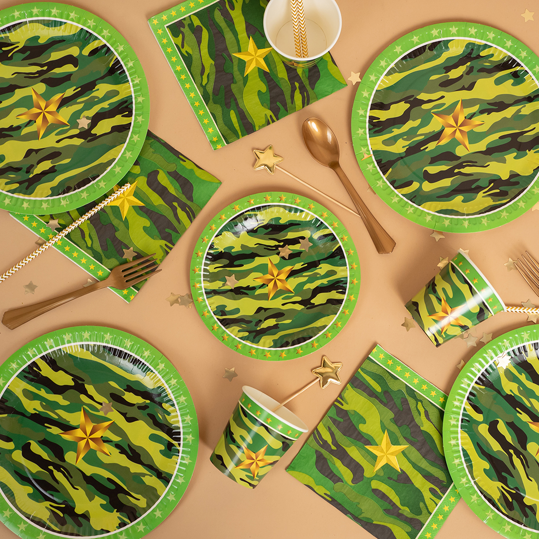Тарелки (9''/23 см) Звездный Камуфляж, 6 шт.