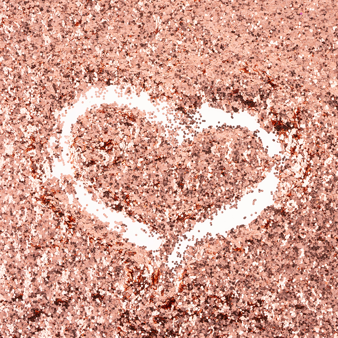 Конфетти фольга Шестиугольники, Розовое Золото, Металлик, 0,1 см, 90 г.