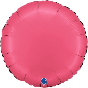 Шар (18''/46 см) Круг, Ягодная помада, Сатин, 1 шт.
