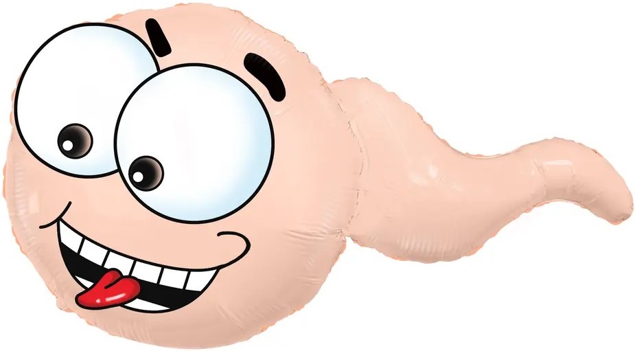 Шар (27''/69 см) Фигура, Головастик, 1 шт.