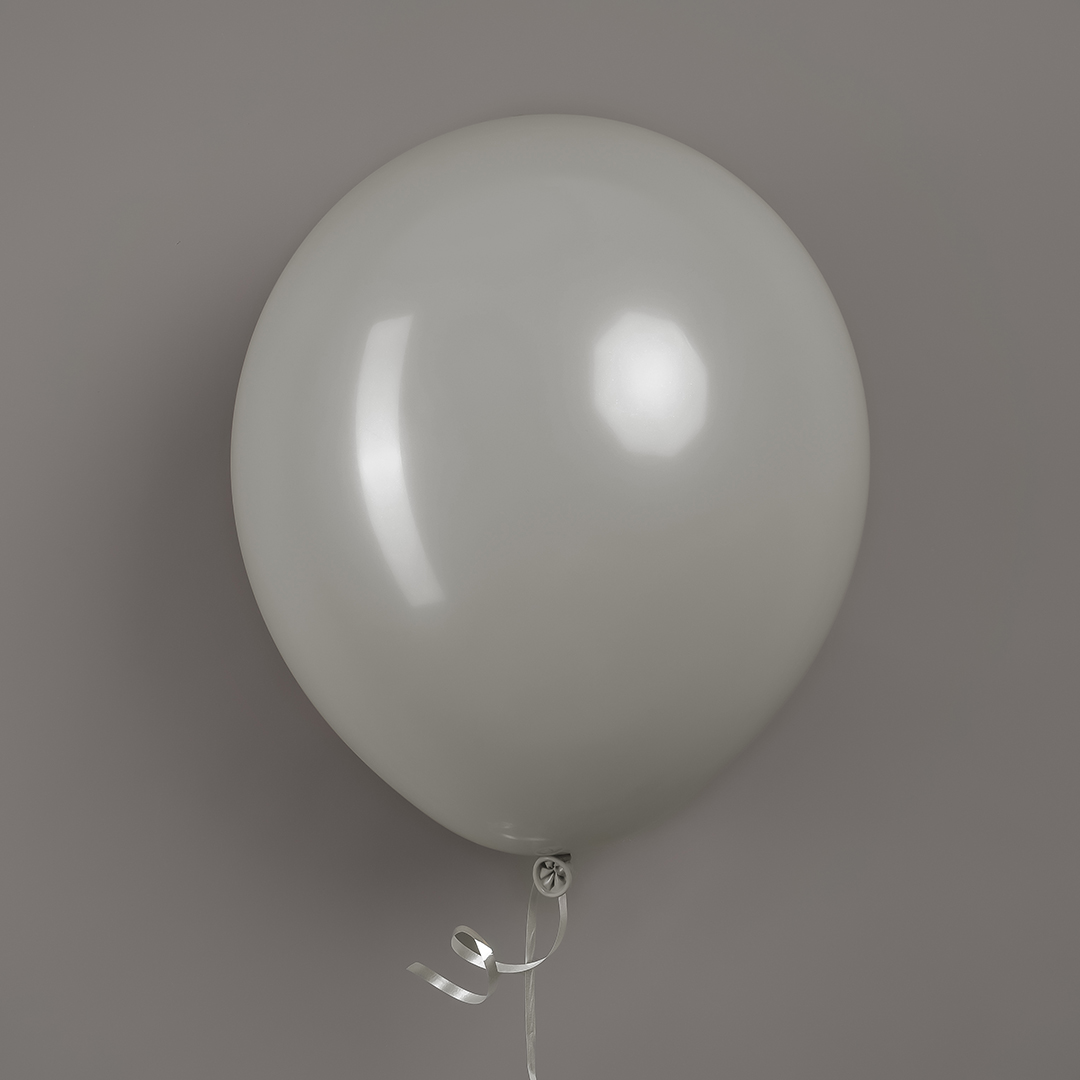 Шар (12''/30 см), Серый, пастель, 100 шт.