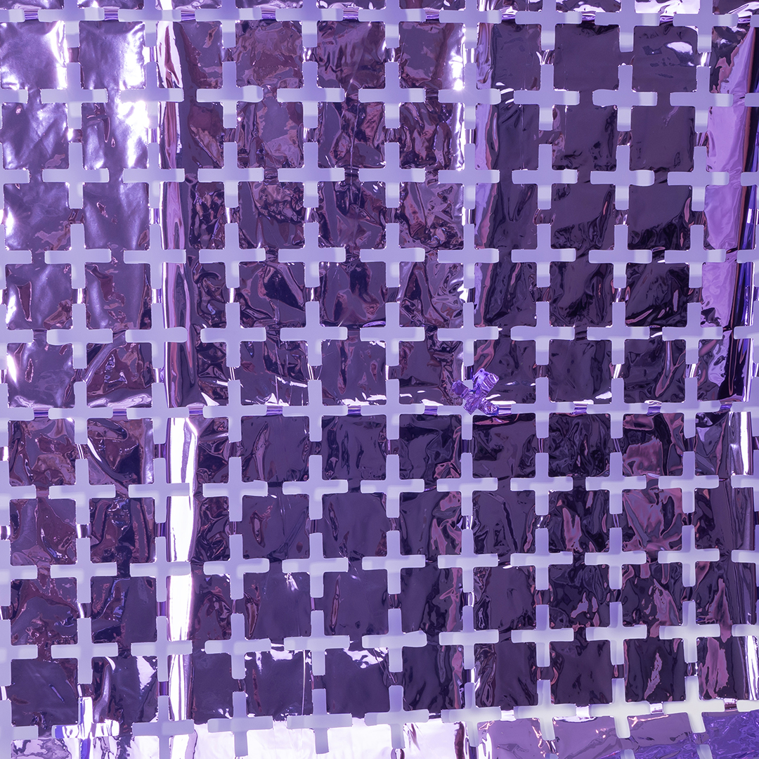 Занавес Мозаика, Сиреневый, Металлик, 100*200 см, 1 шт.