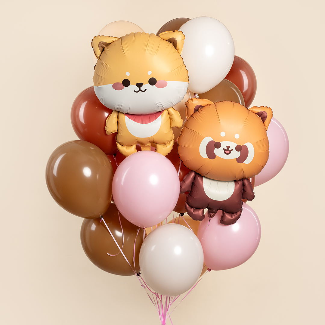 Шар (26''/66 см) Фигура, Сиба-ину, Сатин, 1 шт.