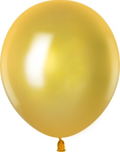 Шар (18''/46 см), Золото, металлик, 10 шт.