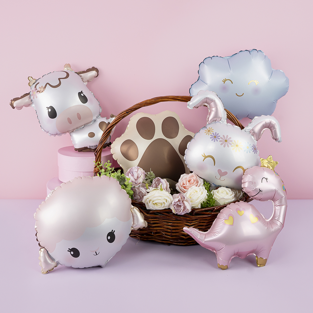 Шар (14''/36 см) Мини-фигура, Лапка, 1 шт.