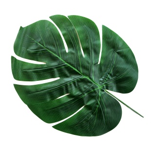 Лист Монстера, искусственный, Зеленый, 28,5*54 см, 5 шт. в упак. 