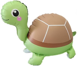 Шар (28''/71 см) Фигура 3D, Черепашка, 1 шт.