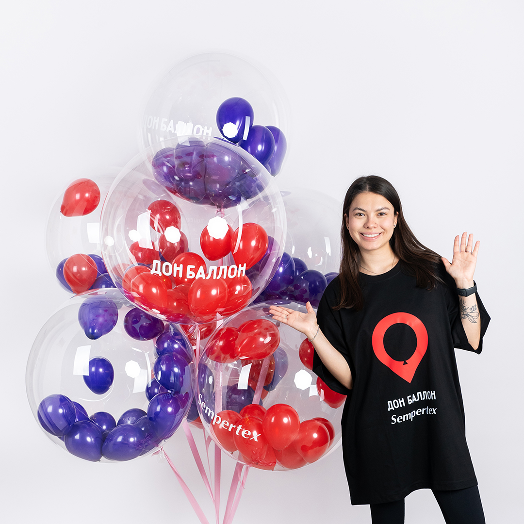 Шар (5''/13 см), Красный (015), пастель, 100 шт.