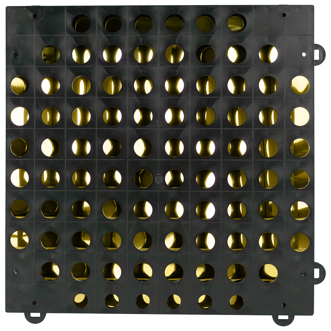 Декоративная панель Пайетки, 30*30 см. Золото, Металлик, 1 шт.