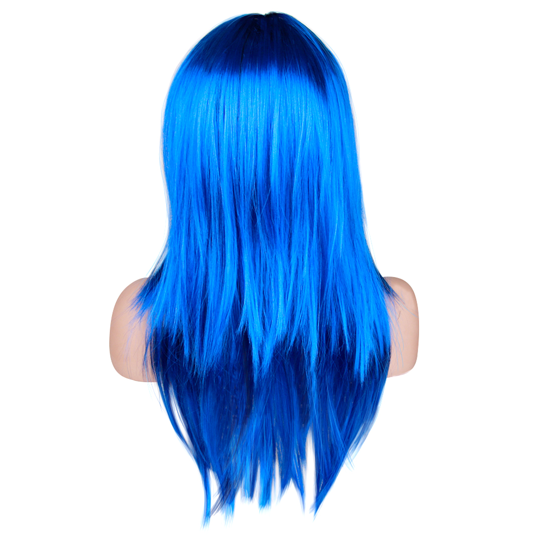 Парик карнавальный, 160 гр, Классик, Синий, 1 шт. в упак. 