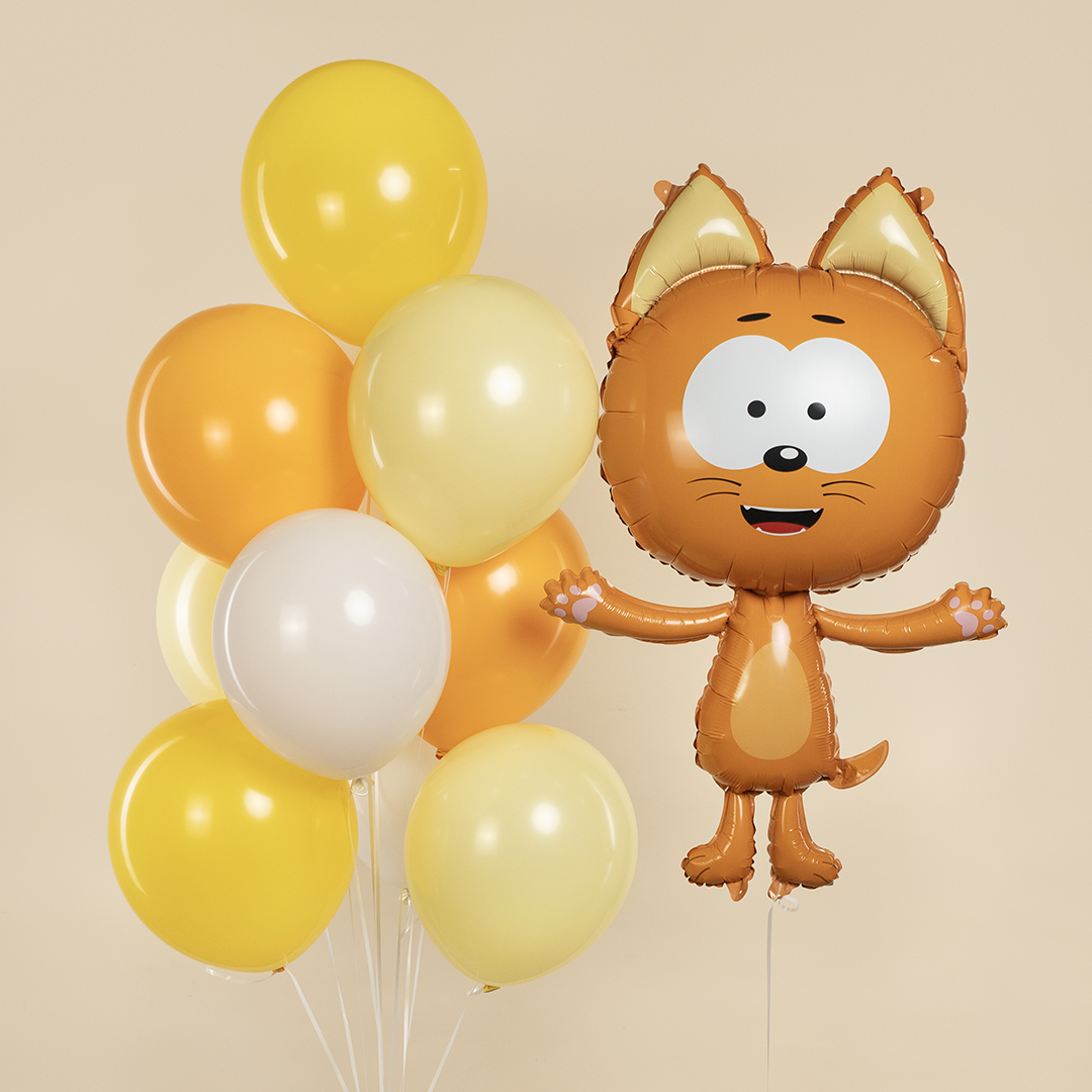 Шар (41''/104 см) Фигура, Котенок Котэ, 1 шт. в уп.